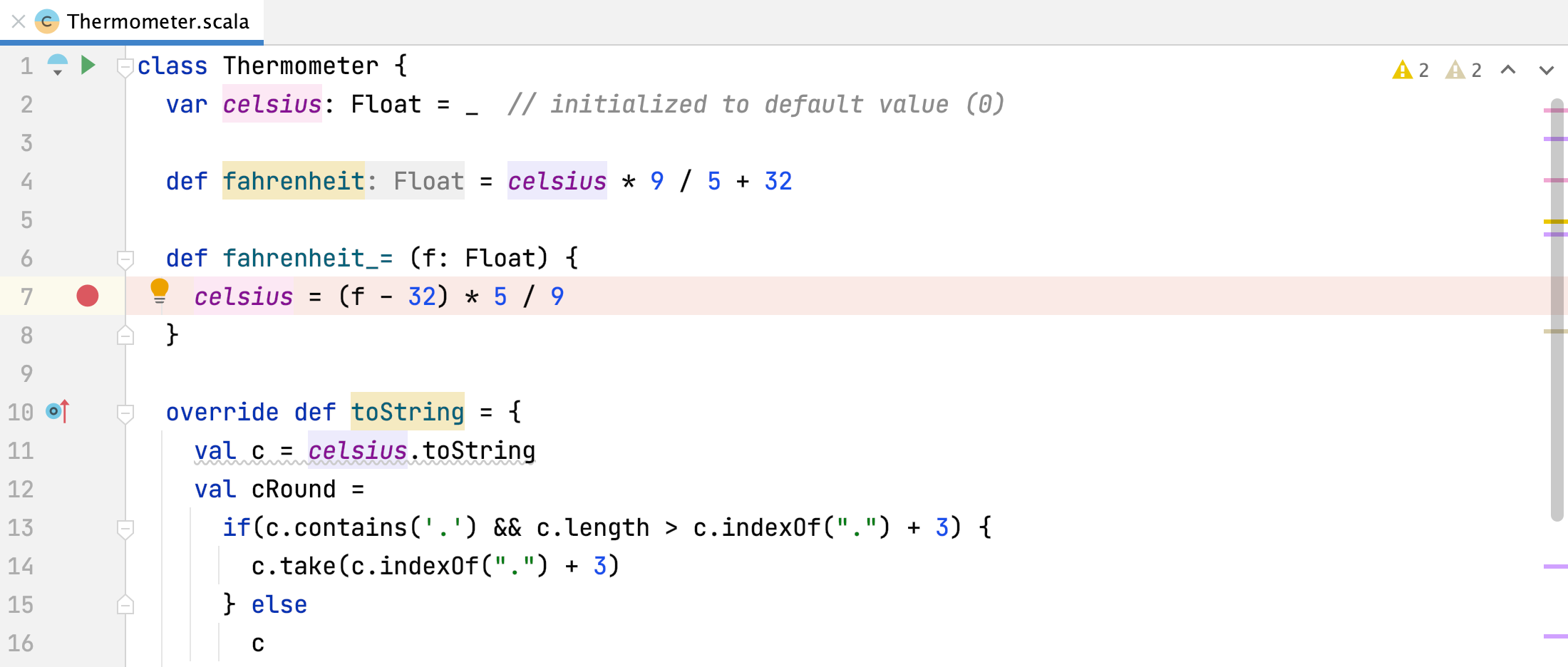 Set a breakpoint Set a breakpoint