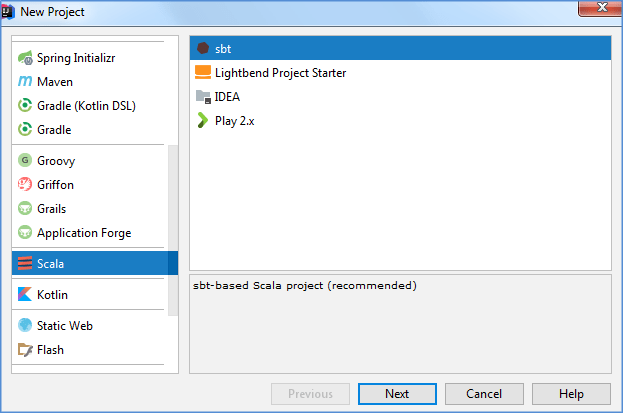 Scala project start Scala project start