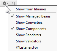 Show options for jsf Show options for jsf