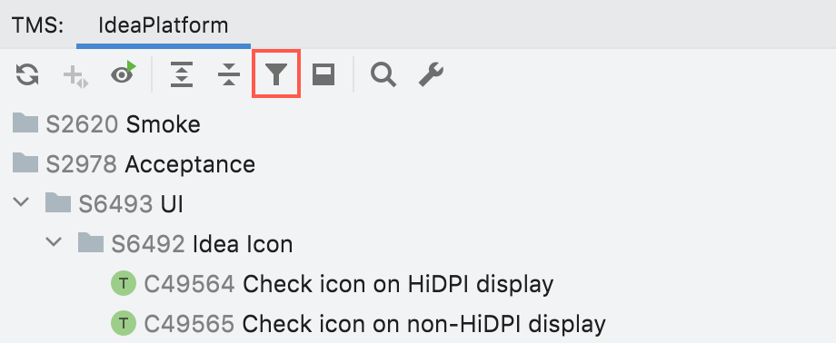 Tms filter 0 Tms filter 0