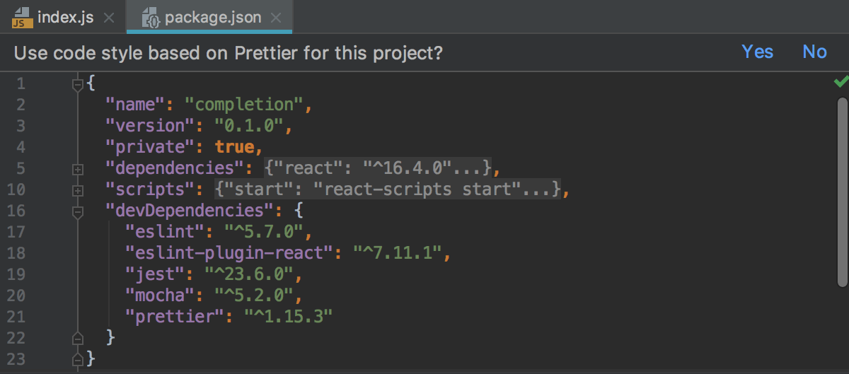 Pane above package.json: apply Prettier code style Pane above package.json: apply Prettier code style