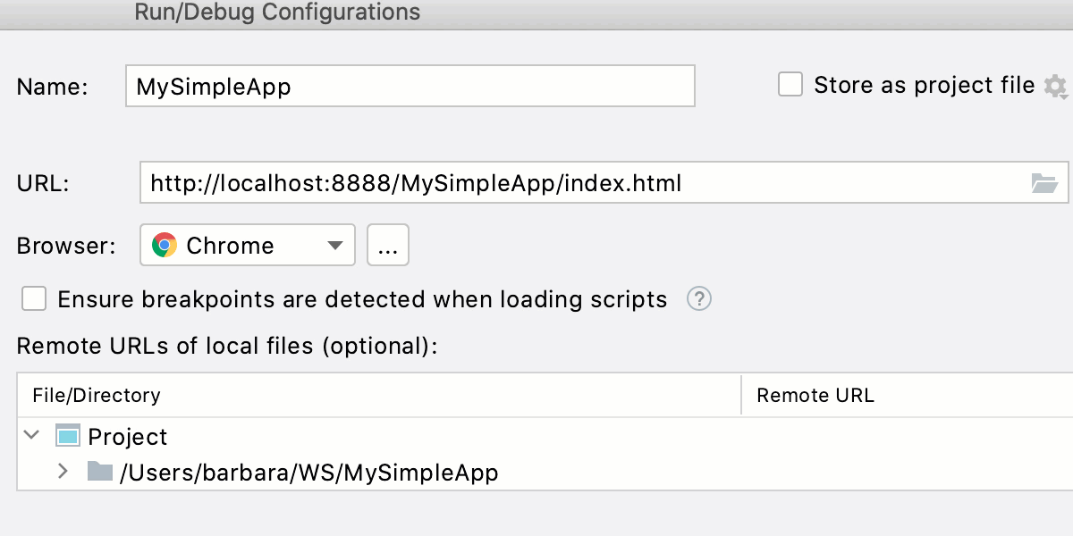 URL to run your application URL to run your application