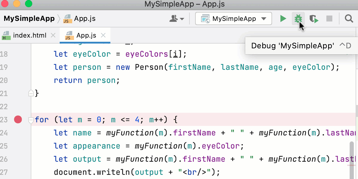 Editor, main menu and the toolbar Editor, main menu and the toolbar