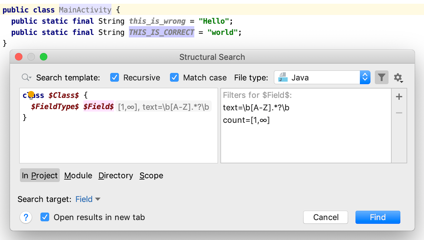 Add regular expression to the filter dialog Add regular expression to the filter dialog