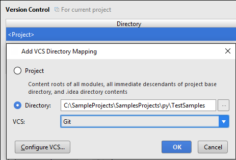 Add vcs mapping Add vcs mapping