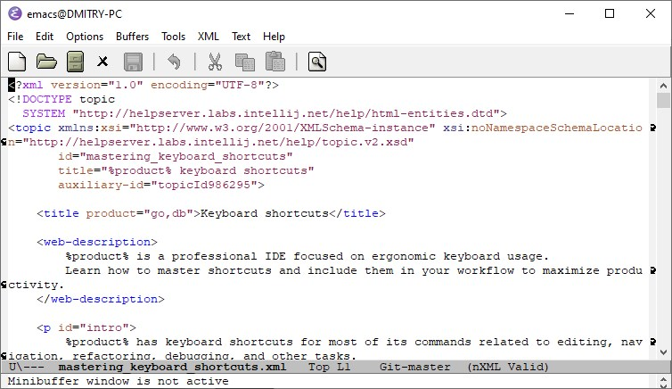 Emacs external editor window Emacs external editor window