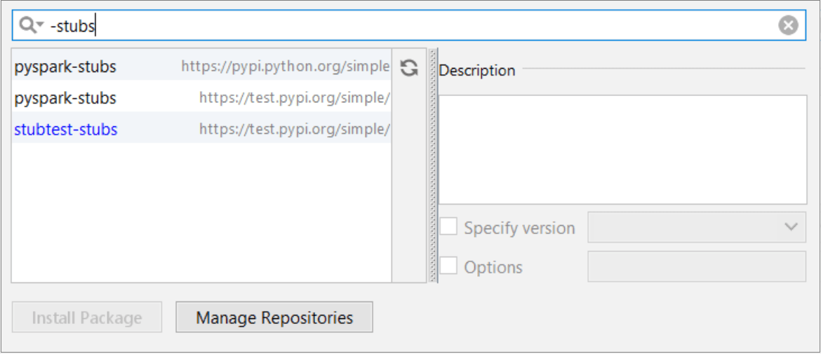 install a stub package install a stub package