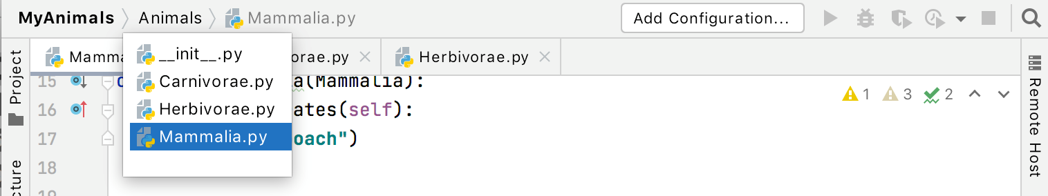 Open a file using the navigation bar Open a file using the navigation bar