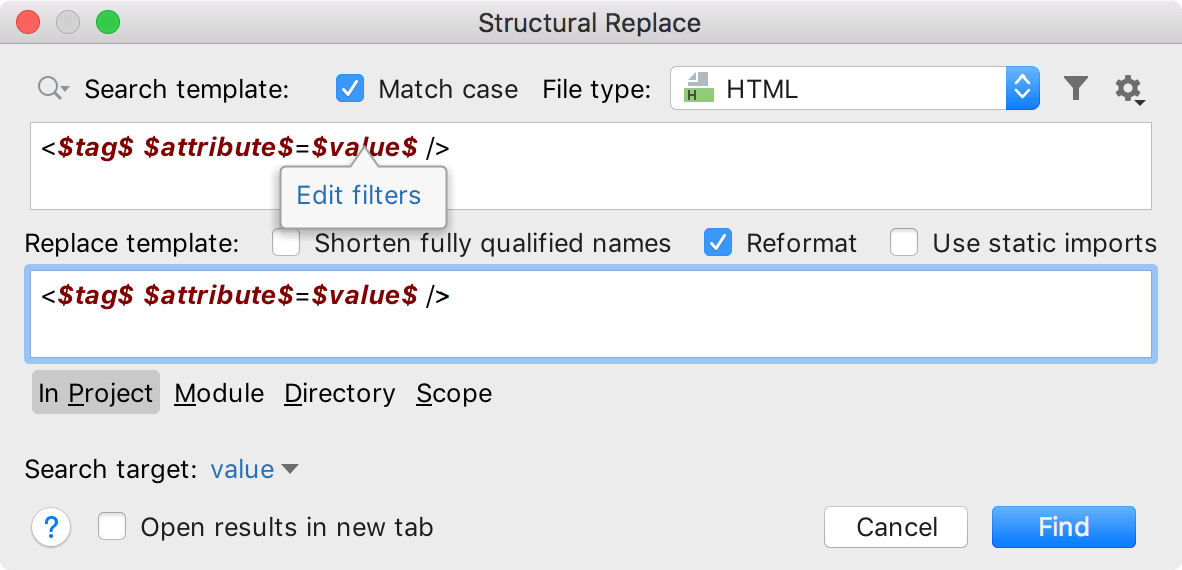 Replace structurally Replace structurally
