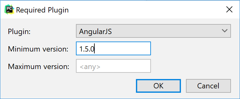 Add required plugin dialog Add required plugin dialog