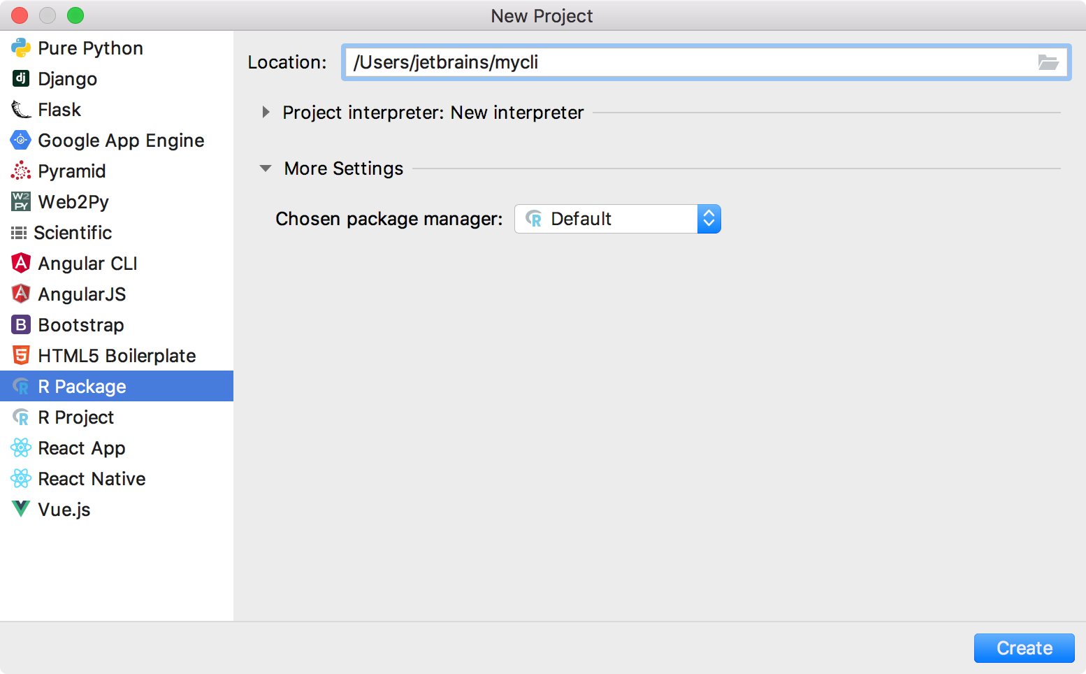 Create a new R package Create a new R package