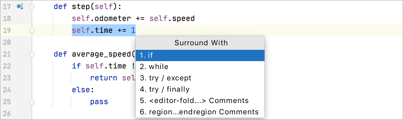 Surround code Surround code