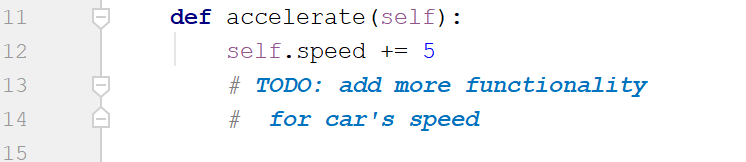 TODO comments example TODO comments example