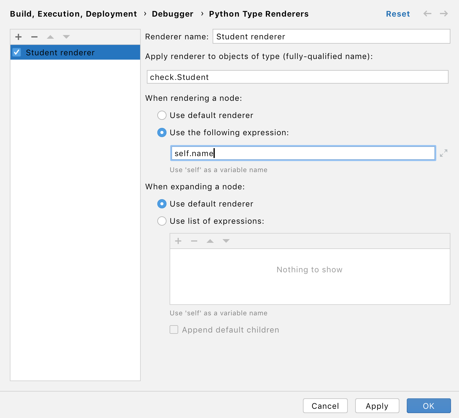 Adding a new type renderer Adding a new type renderer