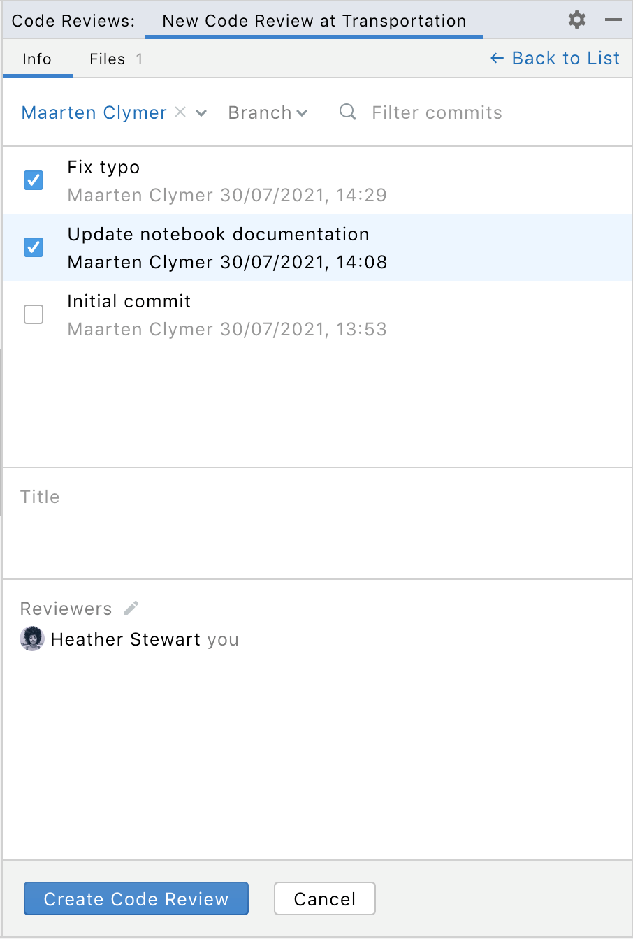 Create Space code review Create Space code review