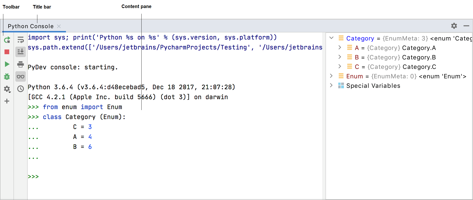 Tool window layout Tool window layout