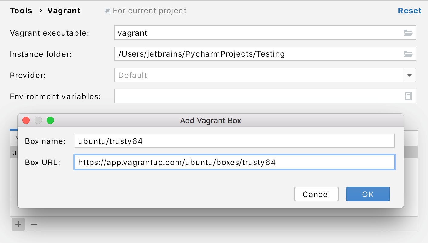 add the virtual box to Vagrant add the virtual box to Vagrant