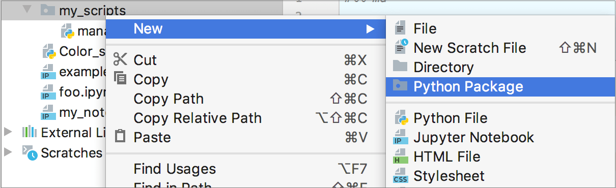 Create a package Create a package