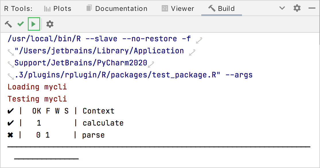 Running test Running test