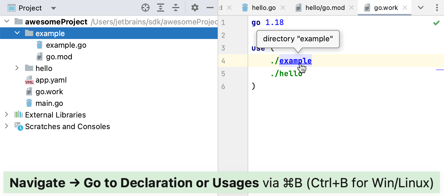 Go to Declaration Go to Declaration