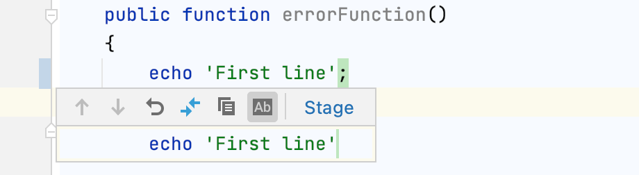 Stage change from the editor Stage change from the editor