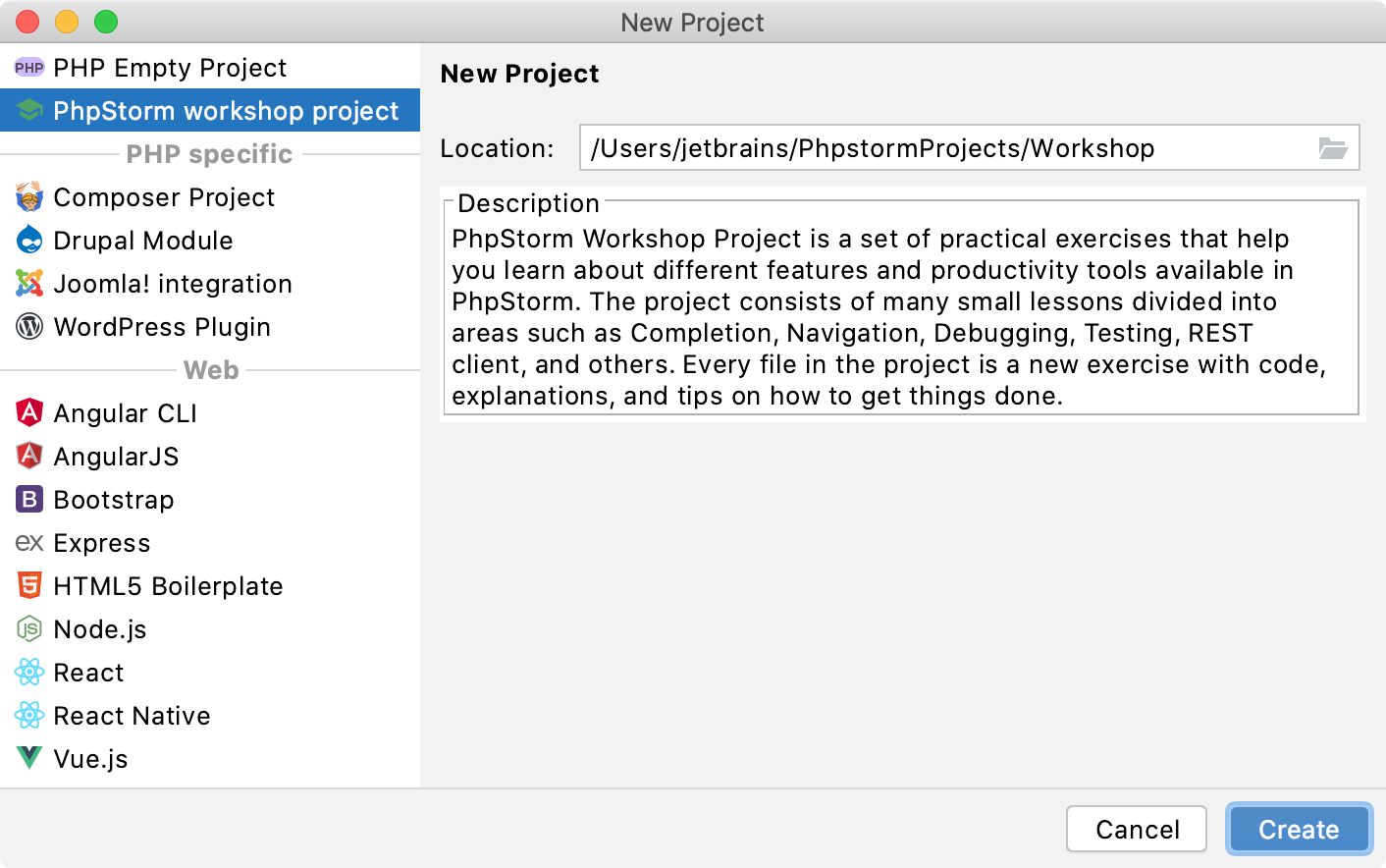 Create workshop project from New Project dialog.png Create workshop project from New Project dialog.png