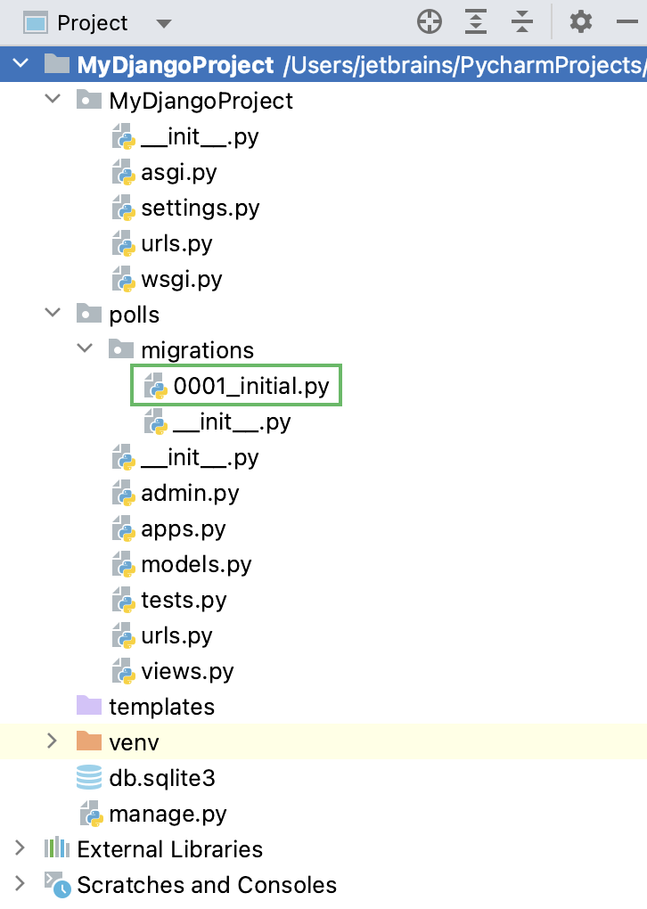 New Django migration