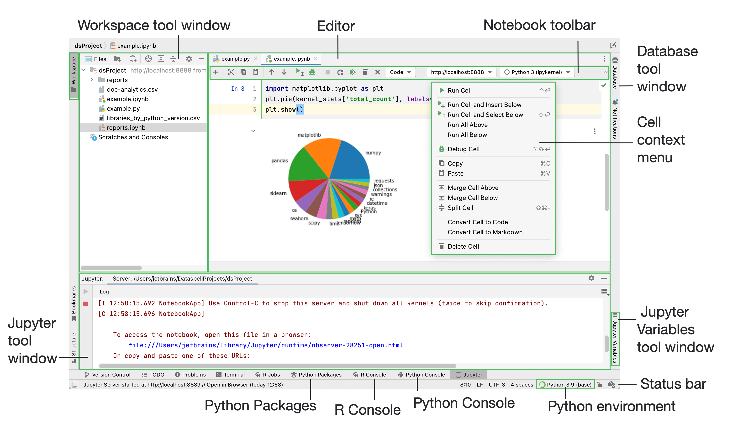 PyCharm Data Science UI PyCharm Data Science UI