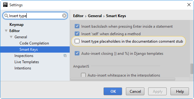 Py insert type placeholder setting Py insert type placeholder setting