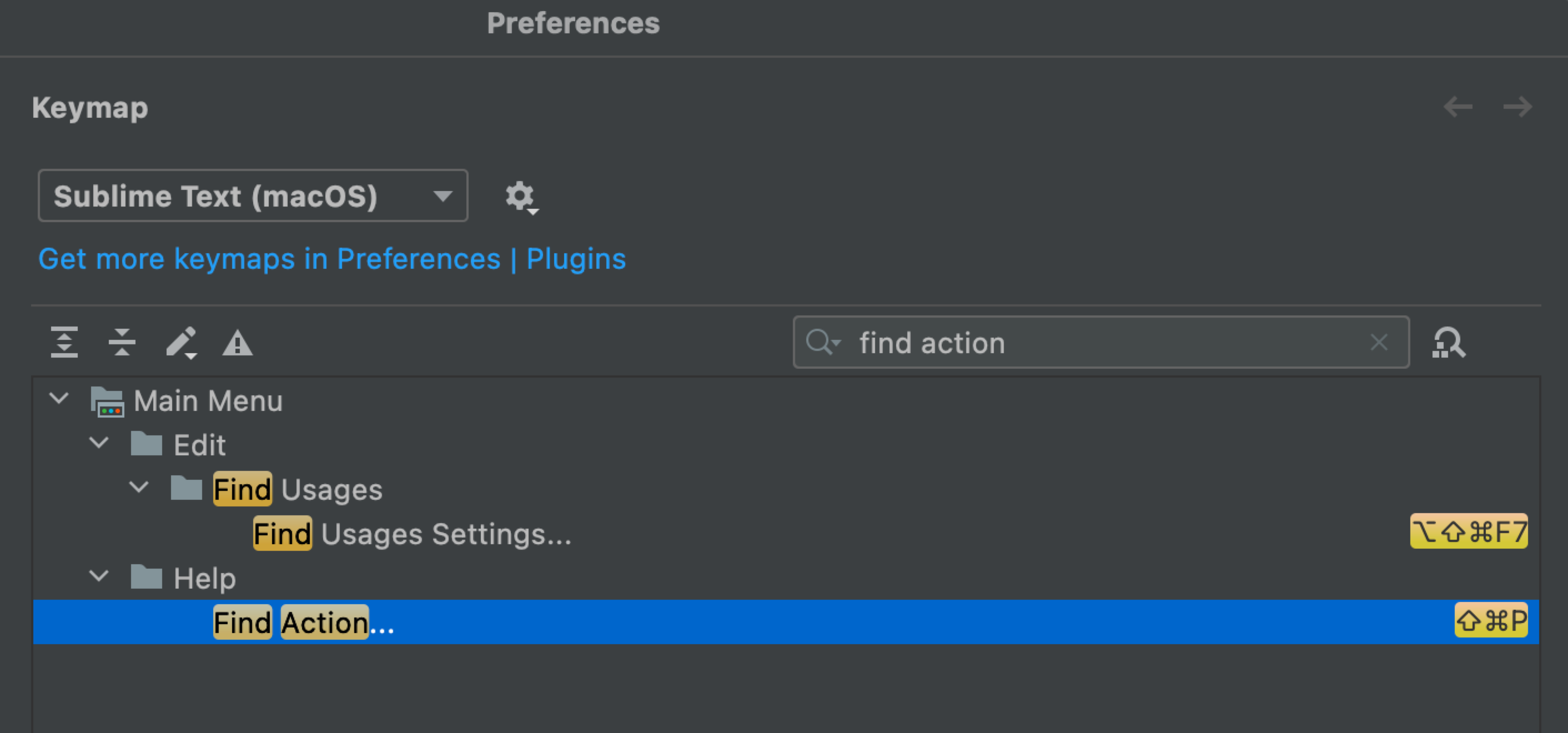 Set the Sublime Text keymap as default