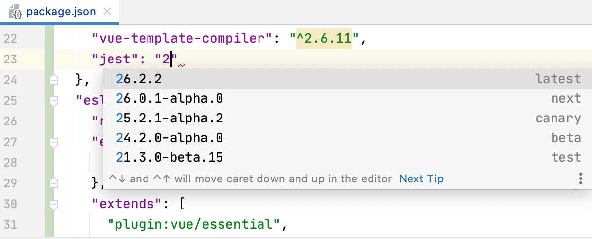 Showing the latest available package version Showing the latest available package version