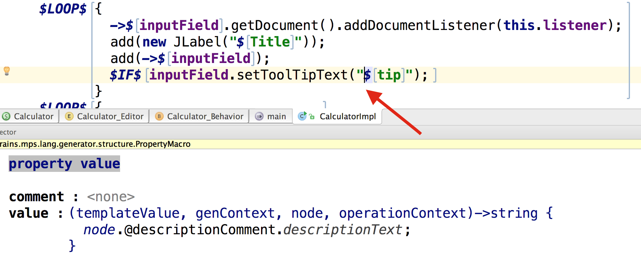 Property macro Property macro
