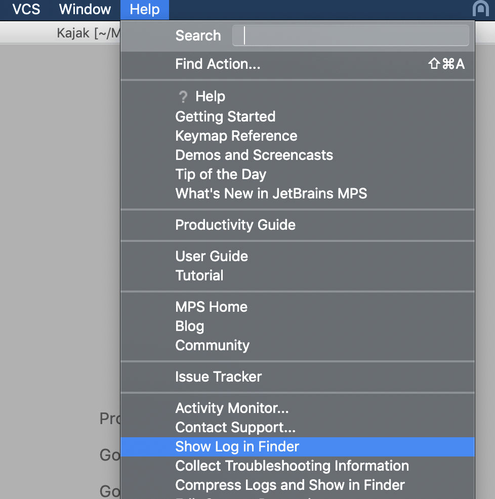 Locate logs Locate logs