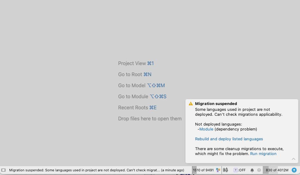 Rebuild fresh project