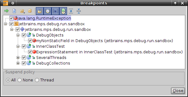 Breakpoints view