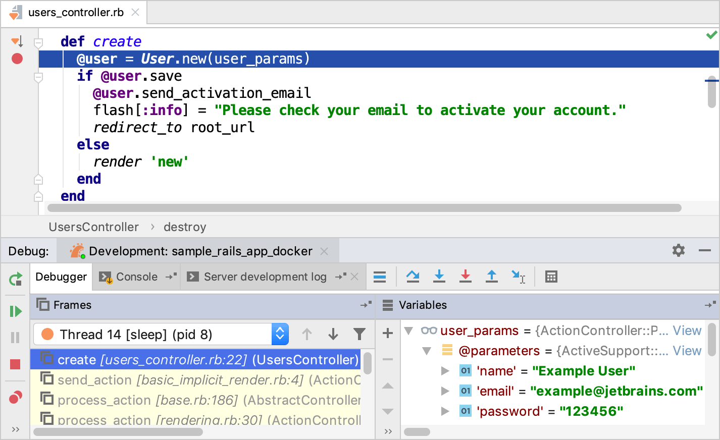 Debugging an application Debugging an application