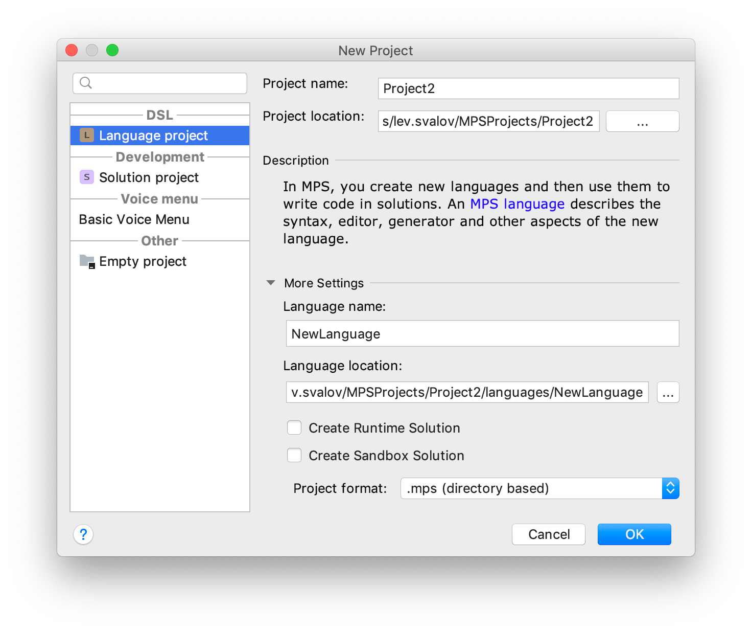 mps create project mps create project