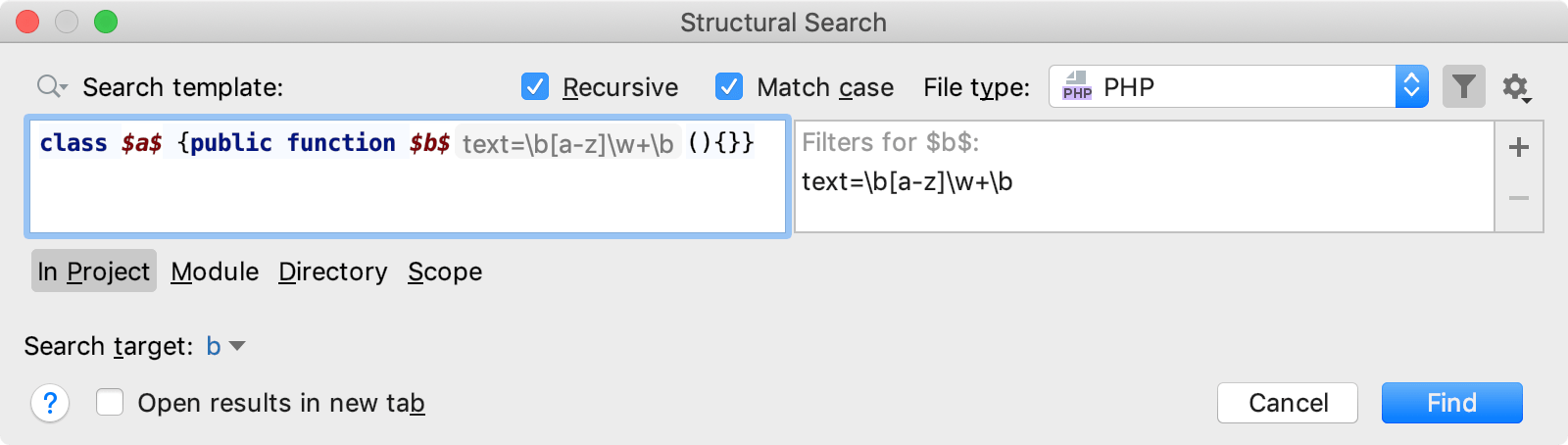 Add regular expression to the filter dialog Add regular expression to the filter dialog