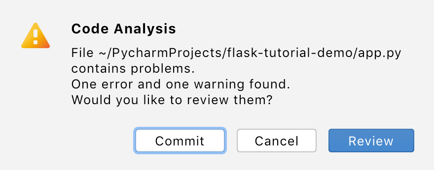 Notification on detected problems Notification on detected problems
