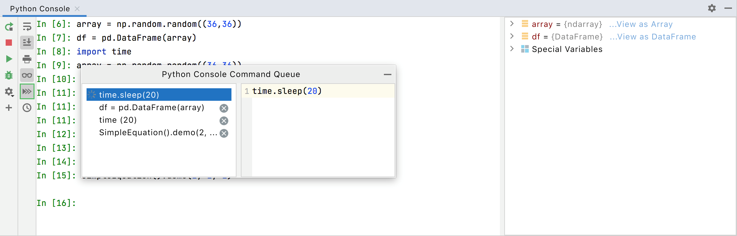 Console command queue Console command queue