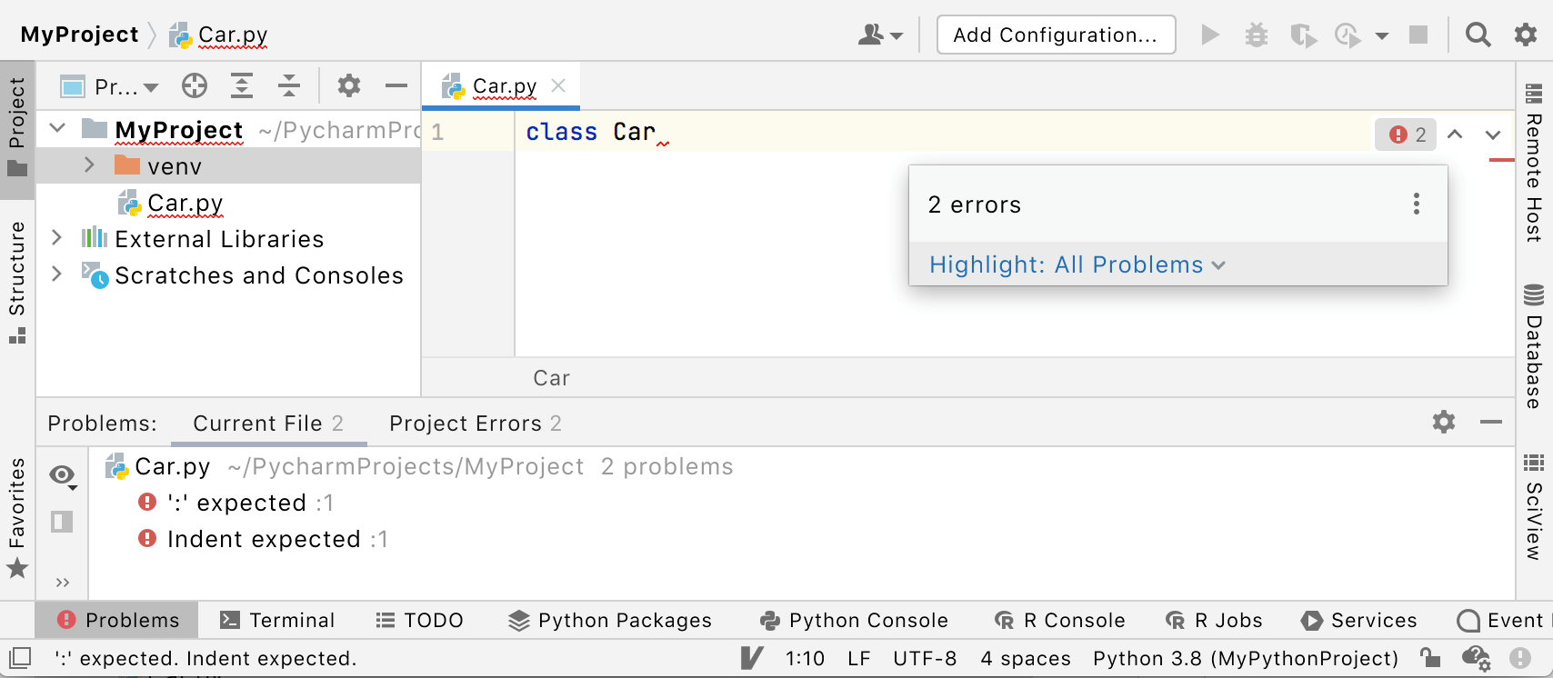 Create class analysis Create class analysis
