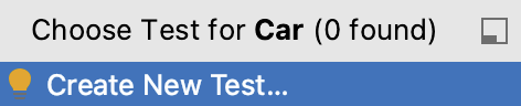 Create a new test Create a new test
