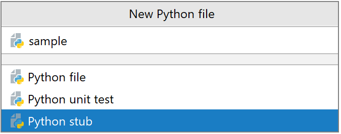 New stub file New stub file