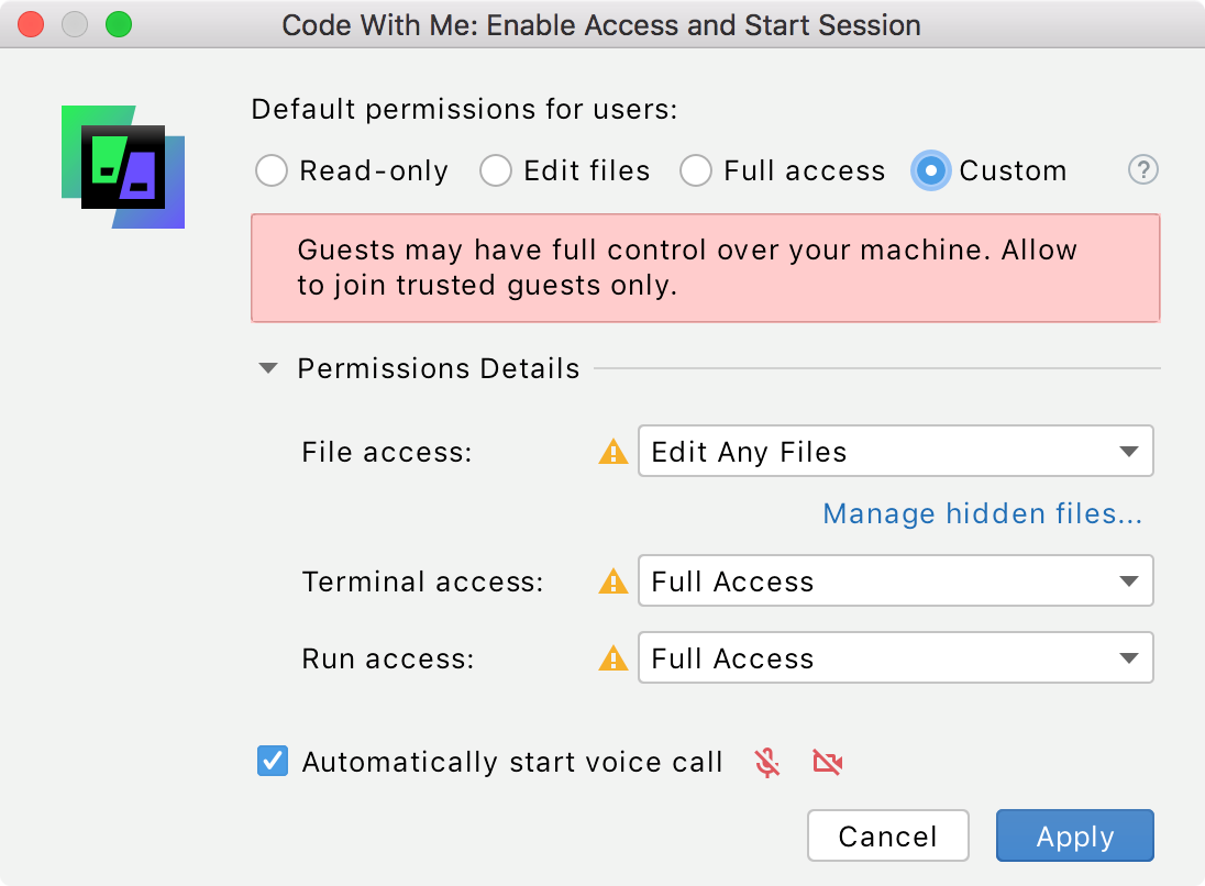 Custom permissions Custom permissions