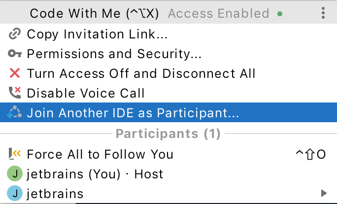 Join another IDE Join another IDE