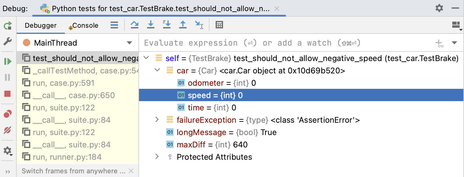 Debugging output Debugging output