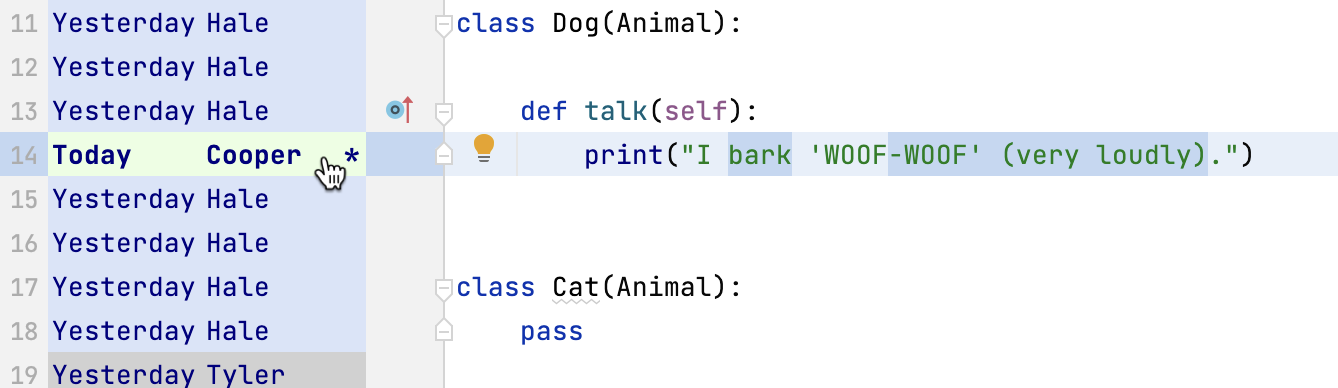 Difference in lines Difference in lines