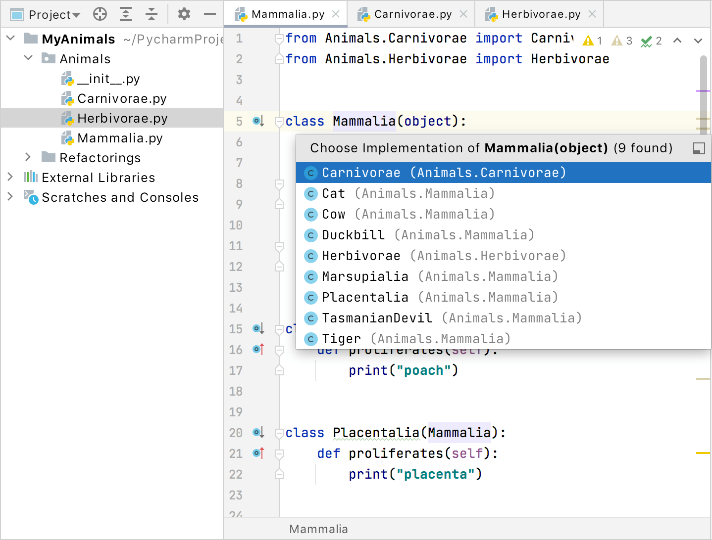 Go to implementation Go to implementation