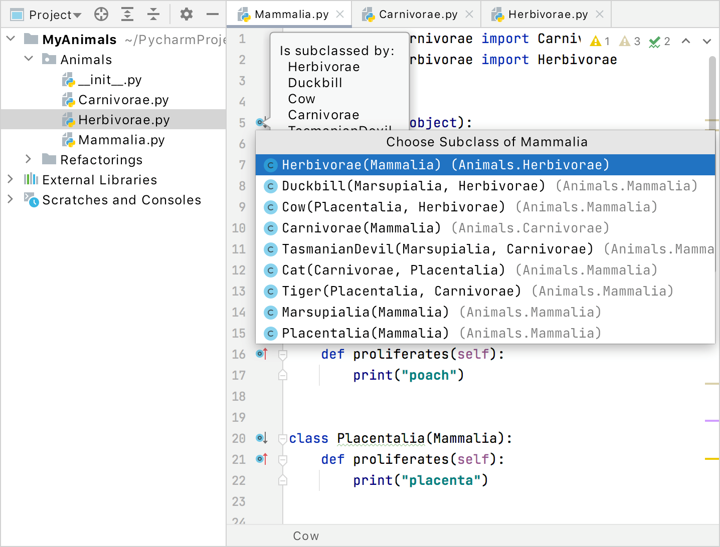 Find implementation in the gutter Find implementation in the gutter