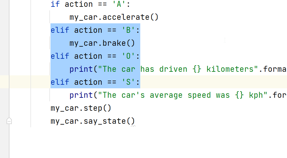 PyCharm: Selecting multiple rectangular fragments of text with the mouse PyCharm: Selecting multiple rectangular fragments of text with the mouse